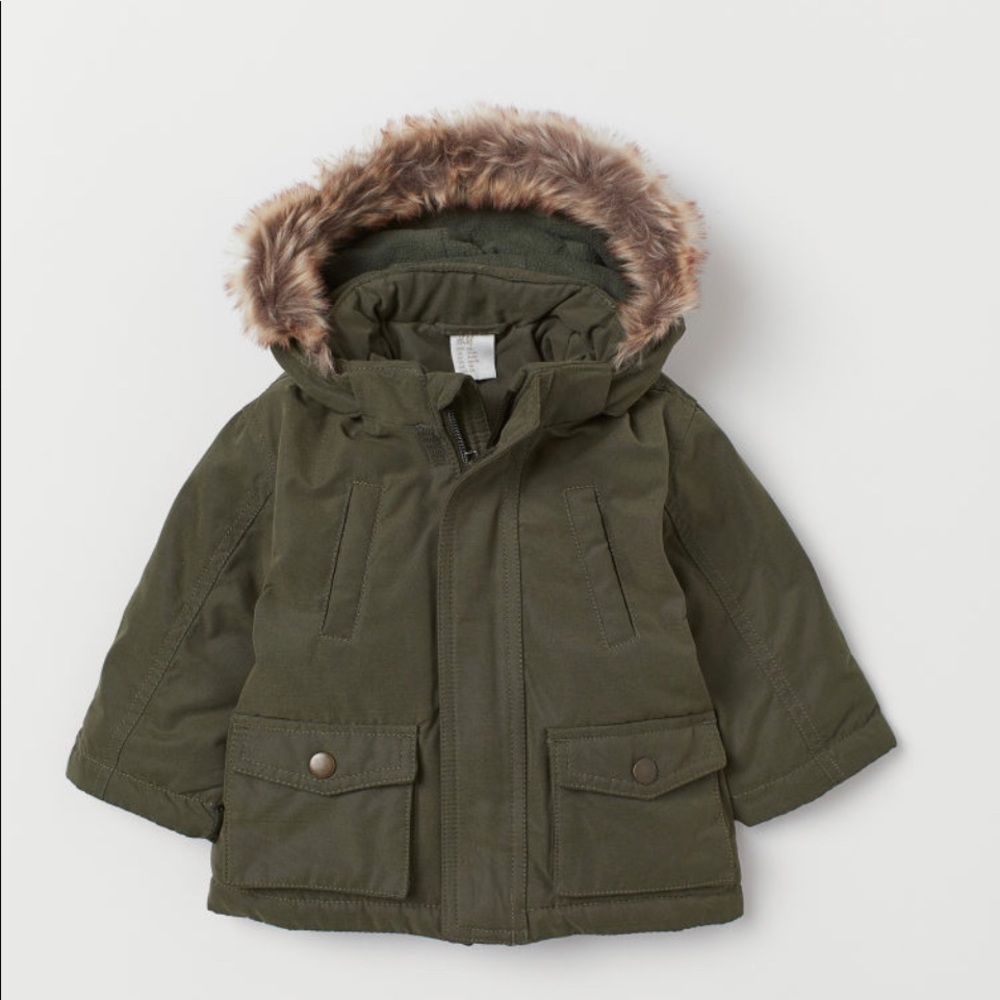 - Toddler green parka warm 1 1/2 to 2